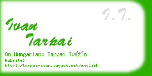 ivan tarpai business card